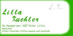 lilla kuchler business card